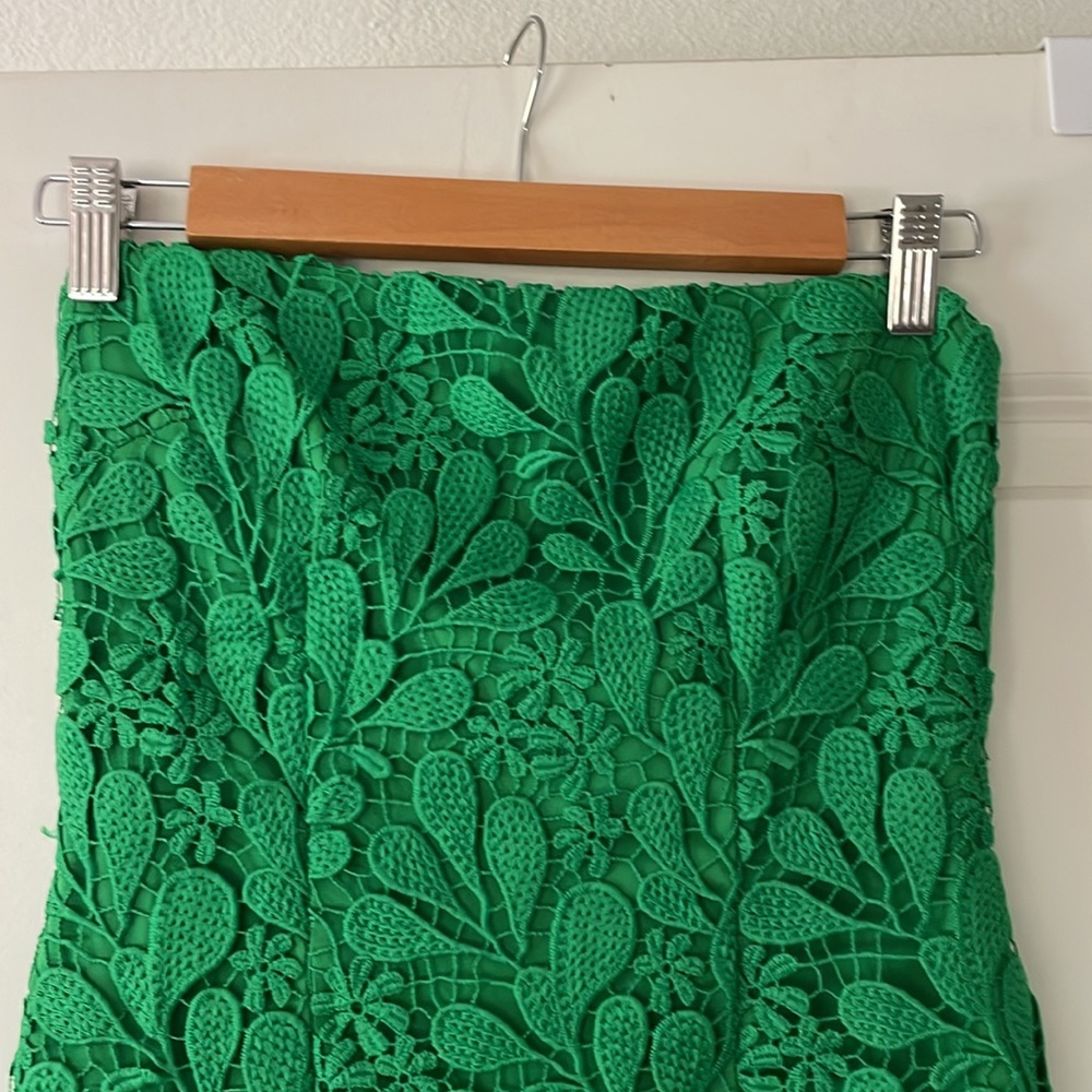 Emerald Green Strapless Dress - Picture 5 of 12
